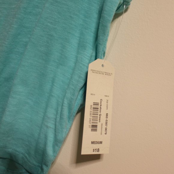 Arizona Jeans Teal Blue Lace Detail Tank Top - Picture 5 of 6